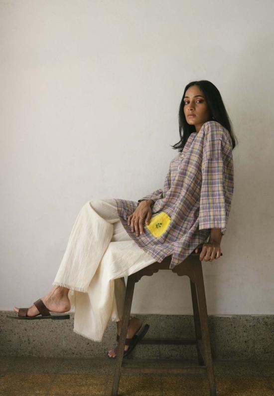  이키비 블라우스 메도우 튜닉 탑 - IKKIVI