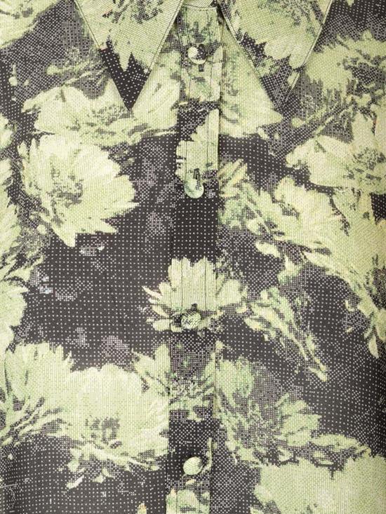  토리버치 셔츠 토리 버치 프린트 비스코스 셔츠 (녹색) - TORY BURCH