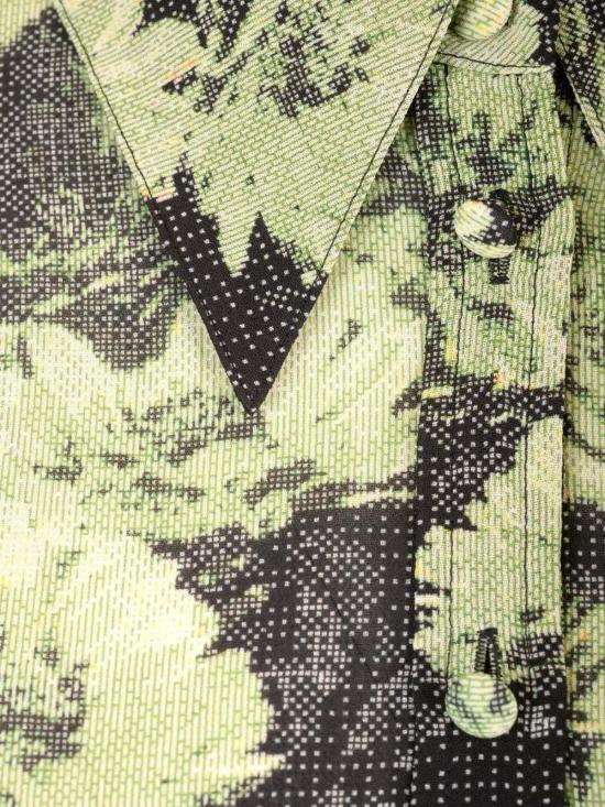  토리버치 셔츠 토리 버치 프린트 비스코스 셔츠 (녹색) - TORY BURCH