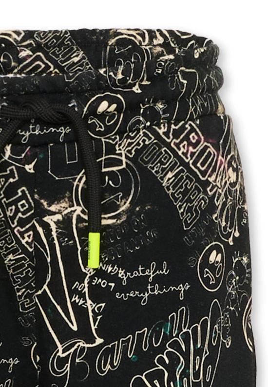  [키즈] 바로우 트레이닝/조거 팬츠 키즈  블랙 로고 트레이닝 - BARROW