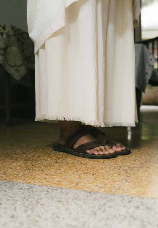  IKKIVI 스트레이트 팬츠 Ikkivi Iffat Co Ord 세트 오프 화이트 - OTHER BRANDS