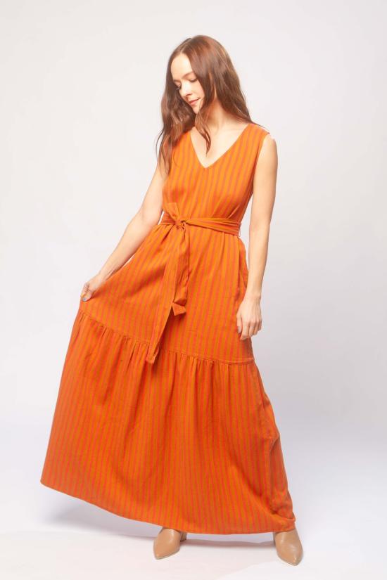  에이스 앤 지그 롱 원피스 에이스앤지그 줄리앙 드레스 진저 - ACE & JIG