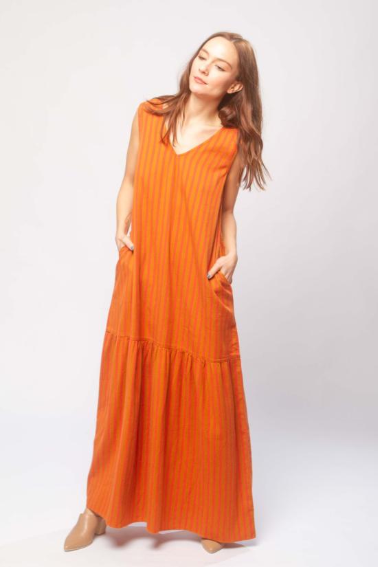  에이스 앤 지그 롱 원피스 에이스앤지그 줄리앙 드레스 진저 - ACE & JIG