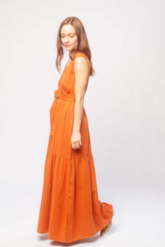  에이스 앤 지그 롱 원피스 에이스앤지그 줄리앙 드레스 진저 - ACE & JIG