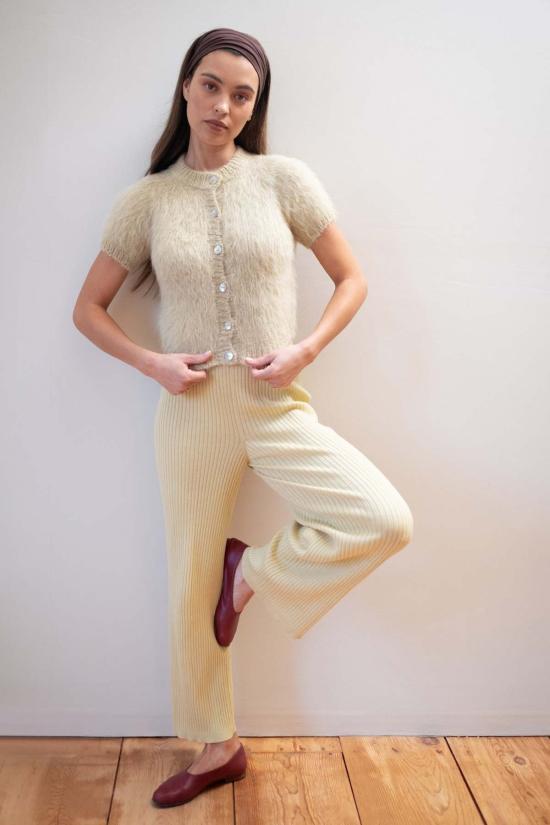  마리아 스탠리 가디건 반팔 카디건