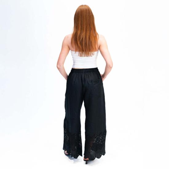  마리아 셰르 스트레이트 팬츠 Maria Cher Miller 에미아 팬츠 블랙 - MARIA CHER