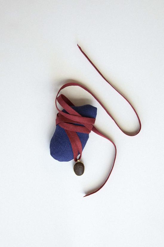  나탈리 마툴랭 목걸이/팬던트 나탈리 마툴린 커피콩 모양 스톤 펜던트