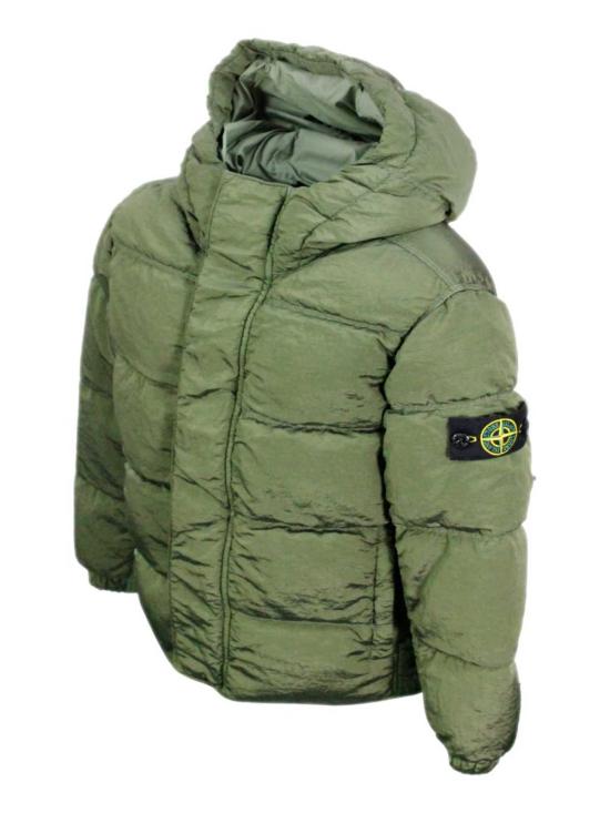  [키즈] 스톤 아일랜드 자켓 키즈  재킷 베르데 세이지 - STONE ISLAND