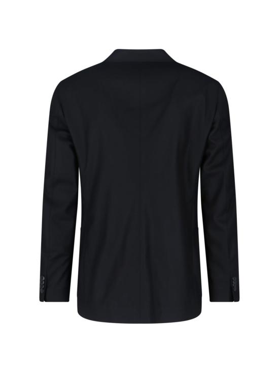  조르지오 아르마니 수트 자켓 업튼 싱글 브레스트 재킷 블랙 - GIORGIO ARMANI