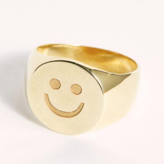  타린 토마스 반지 프레더릭 스마일리 페이스 링