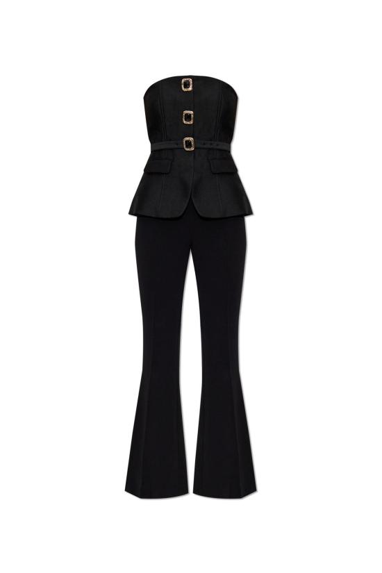  셀프 포트레이트 점프수트 오프숄더  블랙