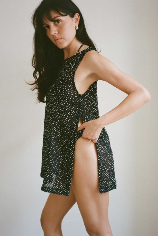  질 로드리게즈 숏 원피스 길 로드리게스 에디 크링클 쉬프트 드레스 - GIL RODRIGUEZ