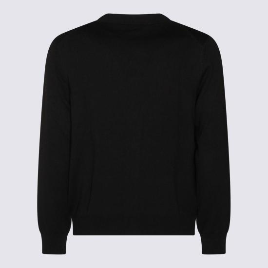  메종키츠네 스웨터 메종 키츠네 카디건 블랙 - MAISON KITSUNE