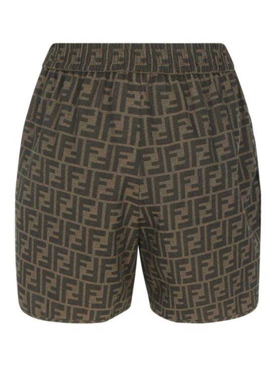  펜디 숏팬츠 FF 쇼츠 W 토바코 - FENDI