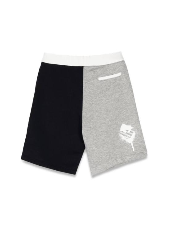  엠포리오 아르마니 숏팬츠 키즈 투톤 버뮤다 반바지 멀티컬러 - EMPORIO ARMANI