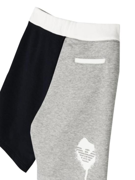  엠포리오 아르마니 숏팬츠 키즈 투톤 버뮤다 반바지 멀티컬러 - EMPORIO ARMANI