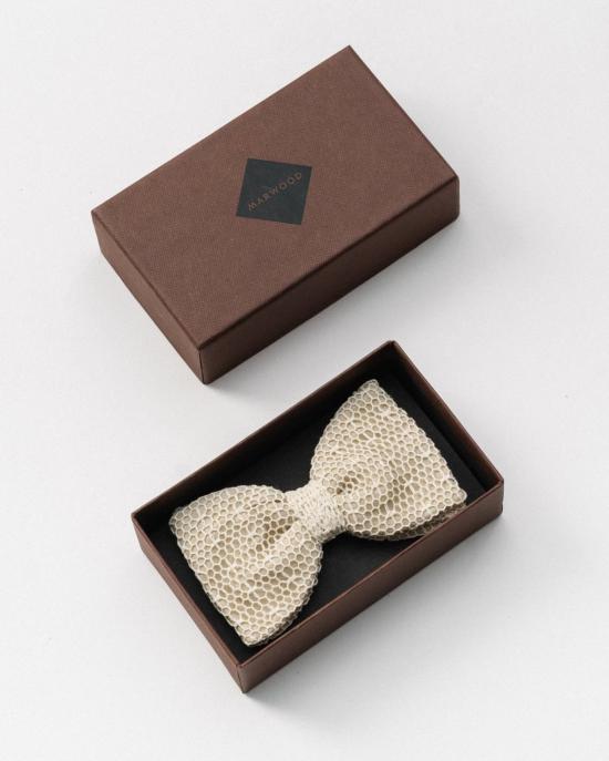  Marwood 넥타이 마우드 화이트 메시 레이스 보타이 - OTHER BRANDS