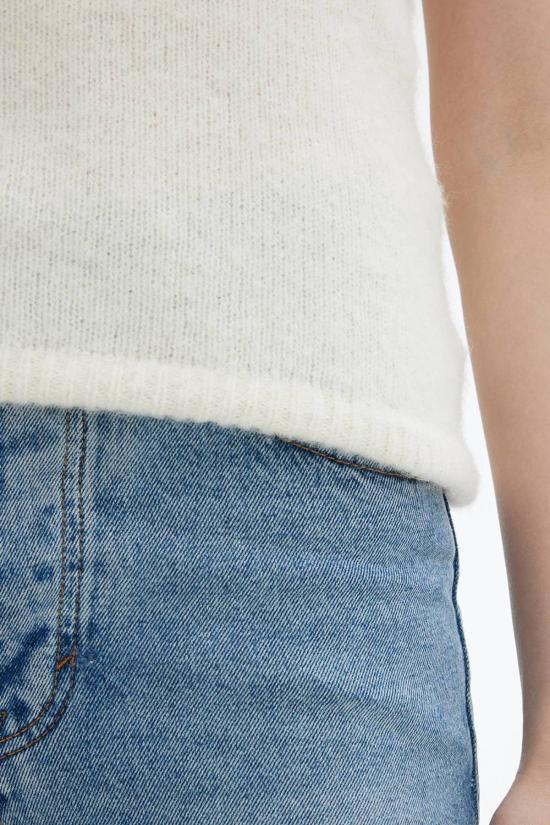  하우스 오브 다그마르 민소매 티셔츠 하우스 오브 다그마 니트 튜브탑 오프 화이트 - HOUSE OF DAGMAR