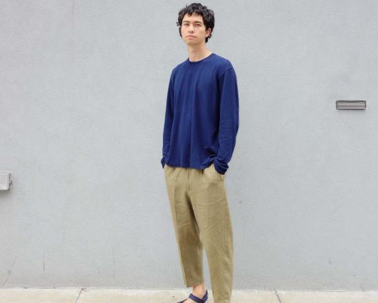  스티븐 알란 긴팔 티셔츠 스티븐 앨런 피케 긴팔 상의 - STEVEN ALAN