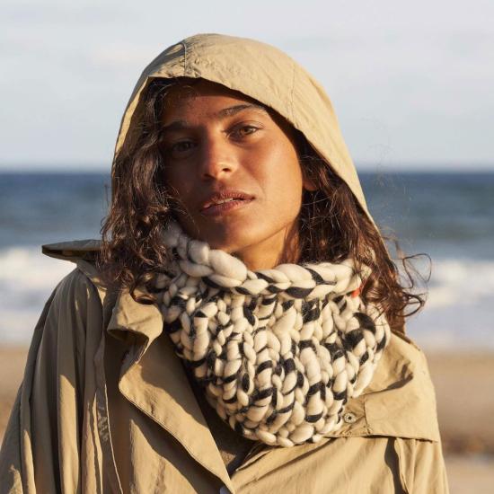  미샤램퍼트 머플러/스카프 미샤 램퍼트 화이트/블랙 스누드 스몰