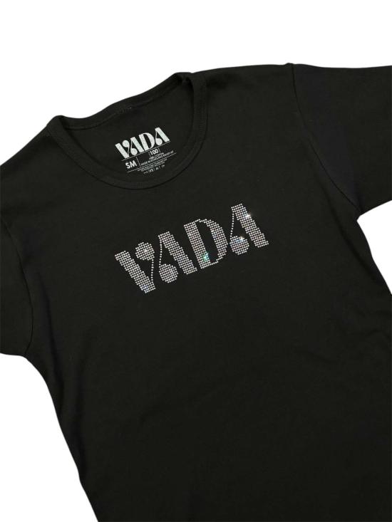  VADA 반팔 티셔츠 바다 라인스톤 셔츠 - OTHER BRANDS