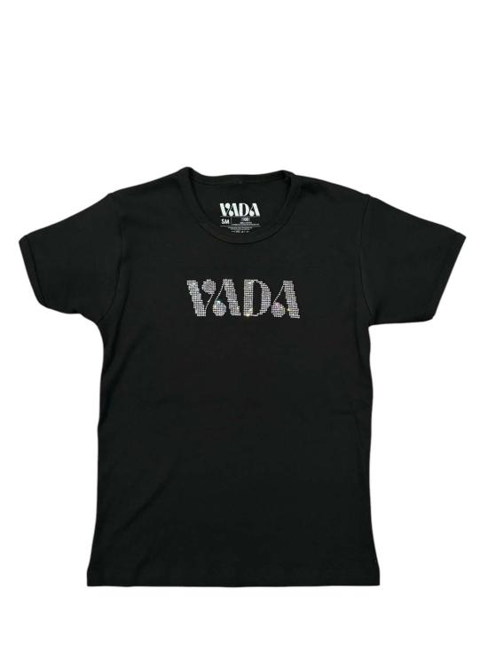  VADA 반팔 티셔츠 바다 라인스톤 셔츠