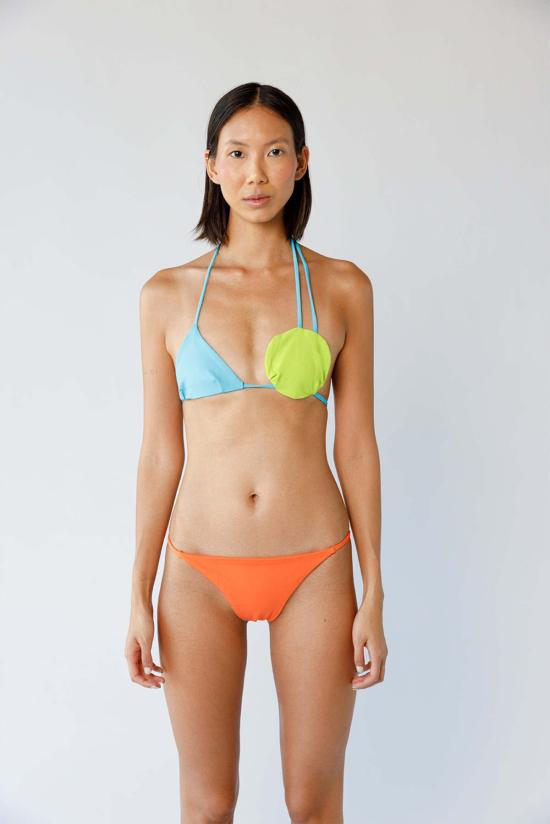  안티도트 비키니 수영복 인 셰이프 비키니 세트 오렌지