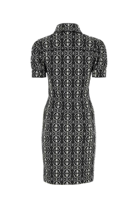  막스마라 미디 원피스 막스 마라 세지 자수 스트레치 폴리에스터 블렌드 셔츠 드레스 비앙코에네로 - MAX MARA