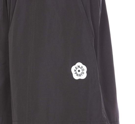 겐조 숏팬츠 해피 타이거 자수 반바지 블랙 - KENZO