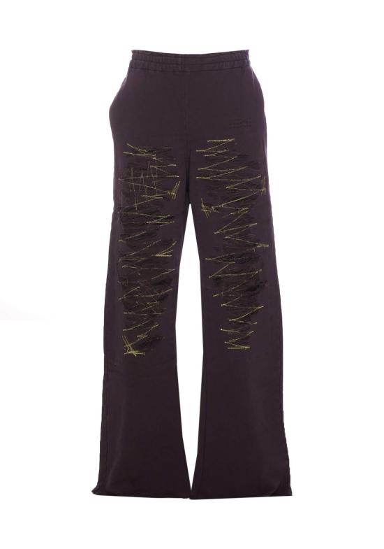  MM6 메종마르지엘라 스트레이트 팬츠 Mm6 메종 마르지엘라 와이드 레그 트랙 팬츠 퍼플