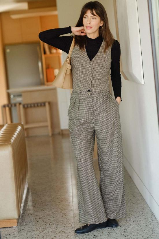  Whimsy + Row 스트레이트 팬츠 윔지 + 로우 리애나 팬츠 탄 깅엄 - OTHER BRANDS