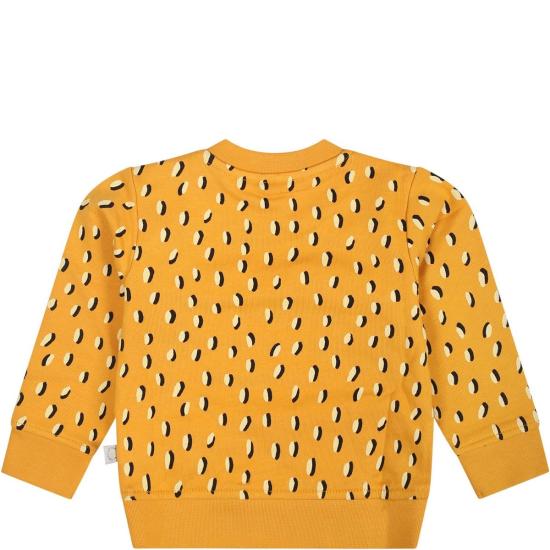  [키즈] 스텔라 맥카트니 풀오버 스텔라 매카트니 아동용 햄버거 프린트 노란색 스웨트셔츠 - STELLA MCCARTNEY