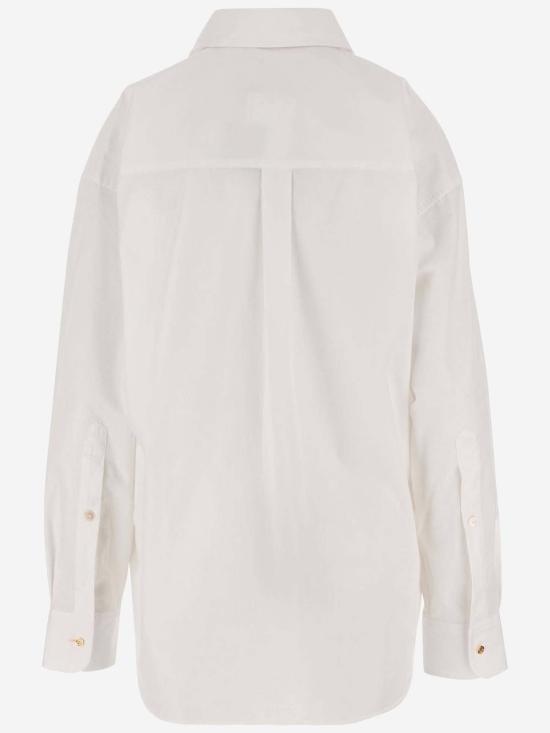  스텔라 맥카트니 셔츠 스텔라 매카트니 코튼 포플린 셔츠 퓨어 화이트 - STELLA MCCARTNEY