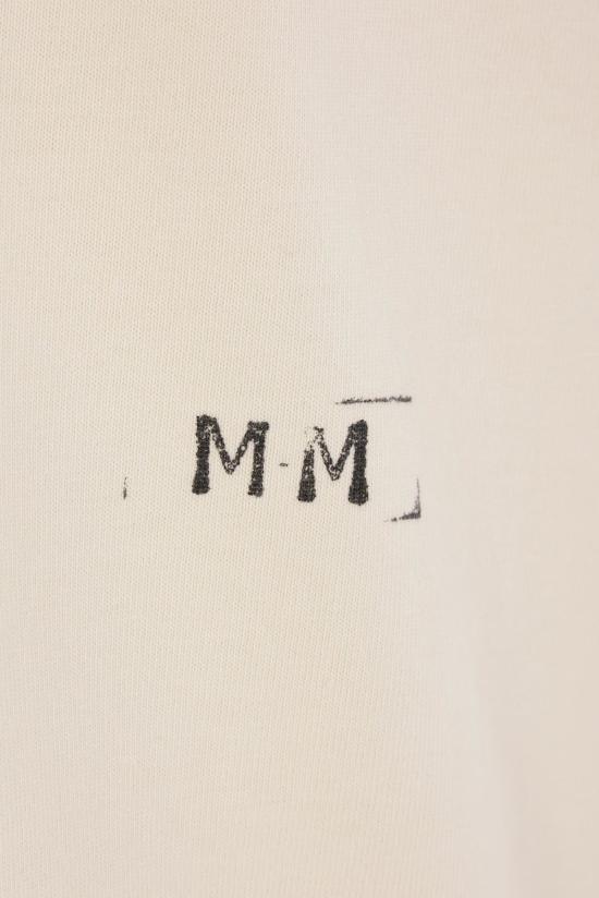  마르지엘라 폴로 티셔츠 메종  코튼 긴팔 폴로 셔츠 아이보리 - MAISON MARGIELA