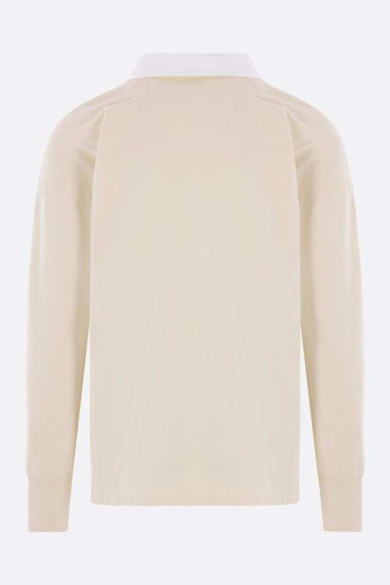  마르지엘라 폴로 티셔츠 메종  코튼 긴팔 폴로 셔츠 아이보리 - MAISON MARGIELA