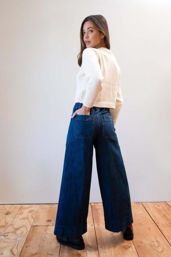  마리아 스탠리 데님 팬츠 슬론 트라우저 인디고 데님 - MARIA STANLEY