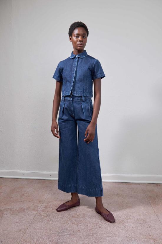  마리아 스탠리 데님 팬츠 슬론 트라우저 인디고 데님 - MARIA STANLEY