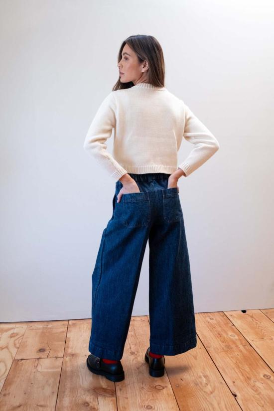  마리아 스탠리 데님 팬츠 슬론 트라우저 인디고 데님 - MARIA STANLEY