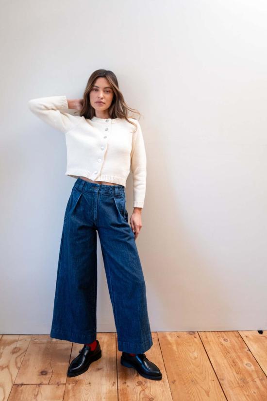  마리아 스탠리 데님 팬츠 슬론 트라우저 인디고 데님 - MARIA STANLEY