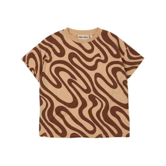  [키즈] Main Story 트레이닝 상의 키즈 메인 스토리 루즈 티 허니 피치