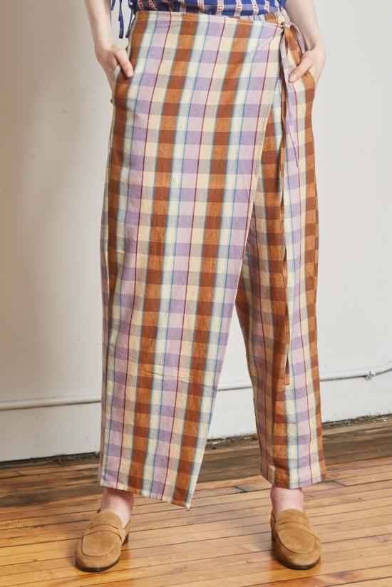  RUJUTA SHETH 스트레이트 팬츠 루주타 셰스 하프 랩 팬츠 - OTHER BRANDS