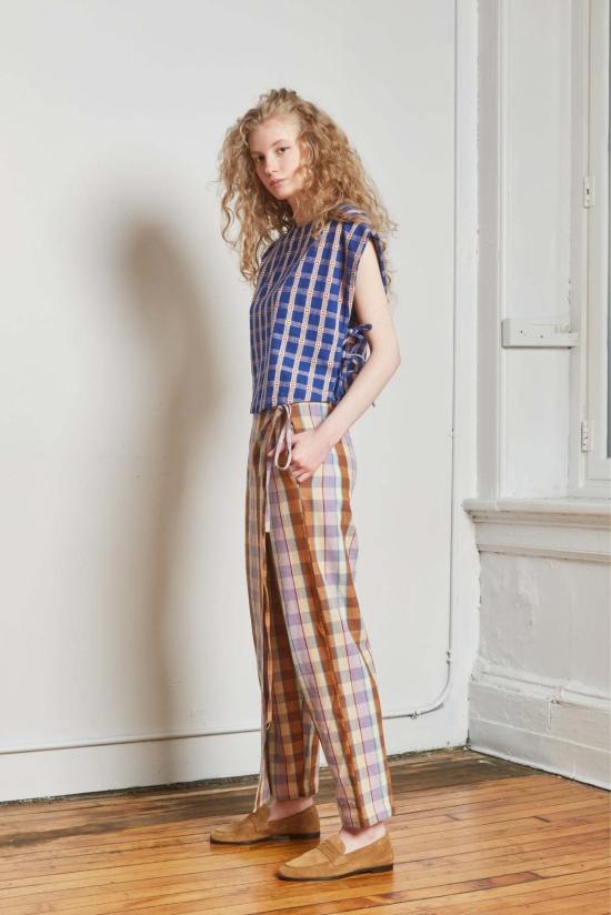  RUJUTA SHETH 스트레이트 팬츠 루주타 셰스 하프 랩 팬츠 - OTHER BRANDS