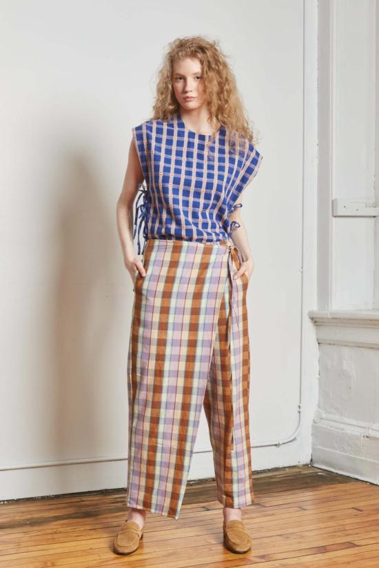  RUJUTA SHETH 스트레이트 팬츠 루주타 셰스 하프 랩 팬츠 - OTHER BRANDS