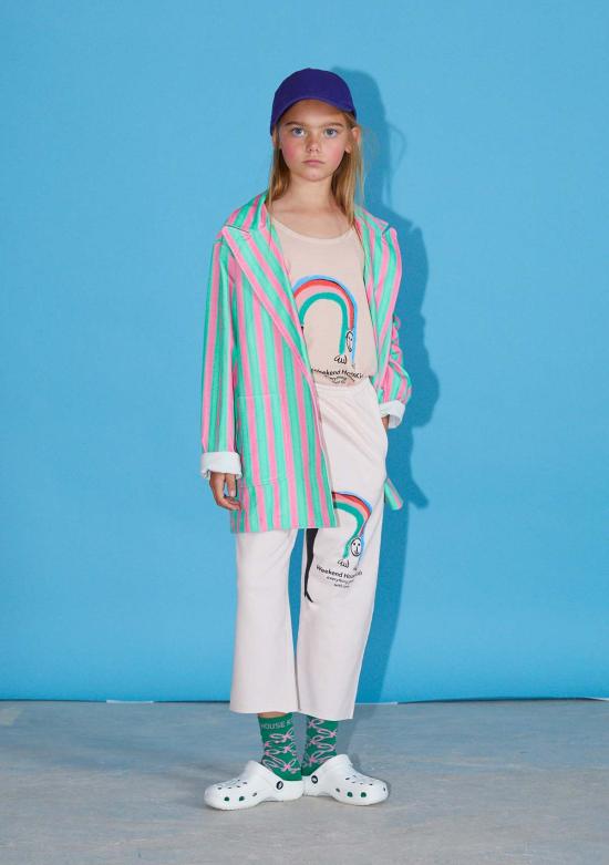  [키즈] 위켄드 하우스 키즈 티셔츠 키즈  레인보우 탱크 더스티 핑크 - WEEKEND HOUSE KIDS