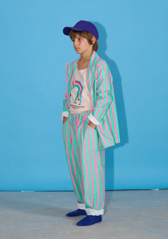  [키즈] 위켄드 하우스 키즈 티셔츠 키즈  레인보우 탱크 더스티 핑크 - WEEKEND HOUSE KIDS