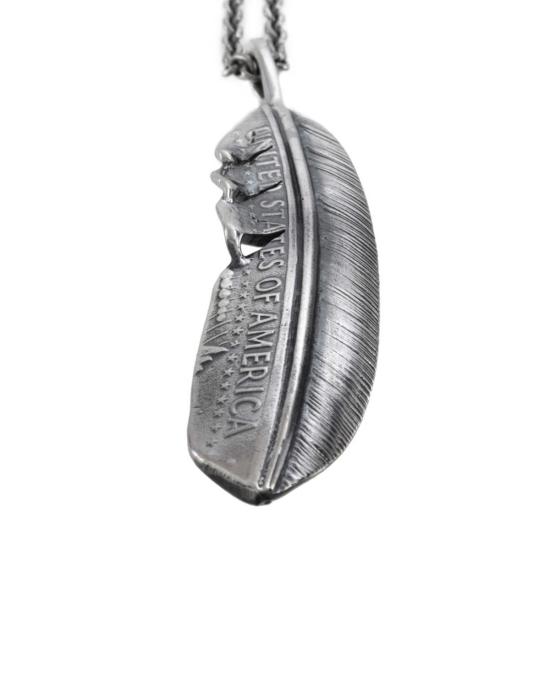  노스 웍스 네크리스 노스웍스 50 하프 페더 펜던트 목걸이 실버 - NORTH WORKS