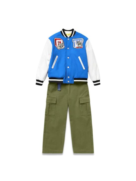  [키즈] 오프화이트 트레이닝/조거 팬츠 키즈 카고  블랙 - OFF WHITE