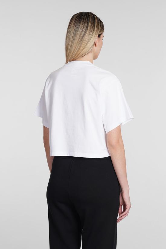  오트리 반팔 티셔츠 티셔츠 화이트 코튼 티셔츠 화이트 - AUTRY