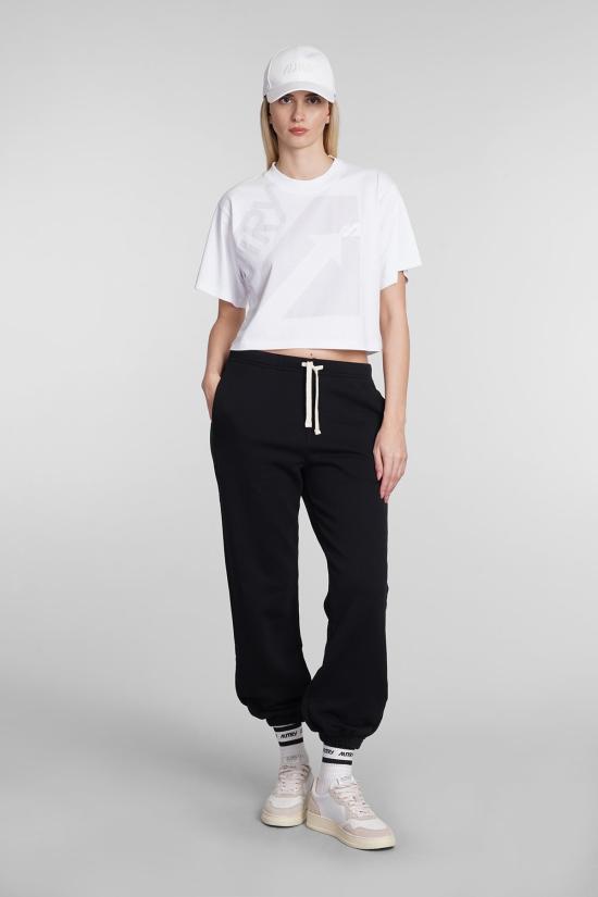  오트리 반팔 티셔츠 티셔츠 화이트 코튼 티셔츠 화이트 - AUTRY