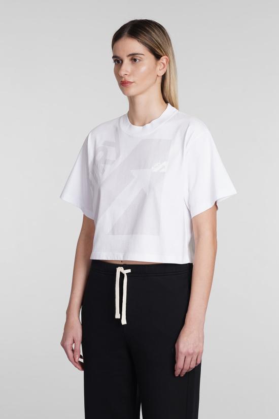  오트리 반팔 티셔츠 티셔츠 화이트 코튼 티셔츠 화이트 - AUTRY